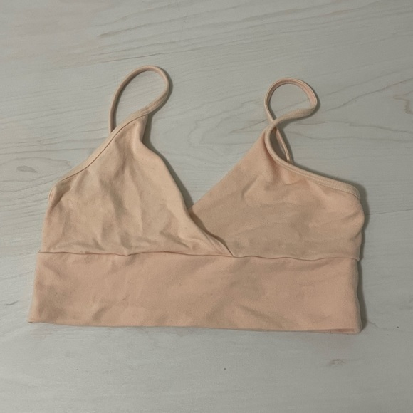 Los Angeles Apparel Crossover Wrap Top - Picture 1 of 4